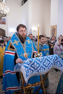 Митрополит Игнатий совершил молебен перед иконой Божией Матери «Победительная»