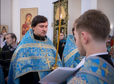 Митрополит Игнатий совершил молебен перед иконой Божией Матери «Победительная»