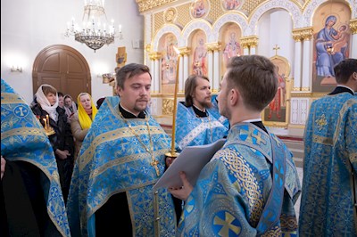 Митрополит Игнатий совершил молебен перед иконой Божией Матери «Победительная»