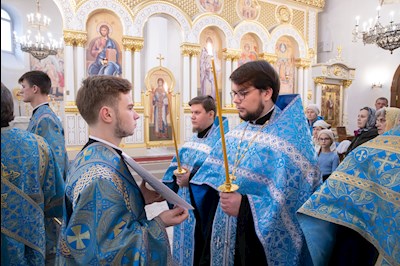 Митрополит Игнатий совершил молебен перед иконой Божией Матери «Победительная»