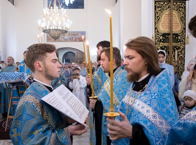 Митрополит Игнатий совершил молебен перед иконой Божией Матери «Победительная»