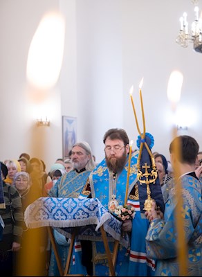 Митрополит Игнатий совершил молебен перед иконой Божией Матери «Победительная»