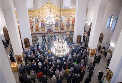 Митрополит Игнатий совершил молебен перед иконой Божией Матери «Победительная»