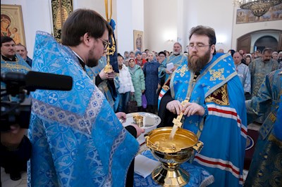 Митрополит Игнатий совершил молебен перед иконой Божией Матери «Победительная»