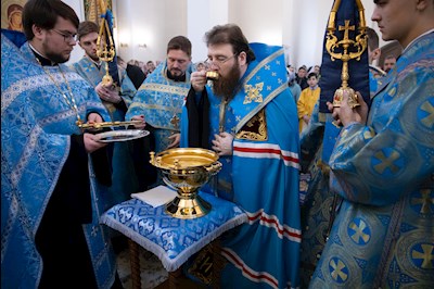 Митрополит Игнатий совершил молебен перед иконой Божией Матери «Победительная»