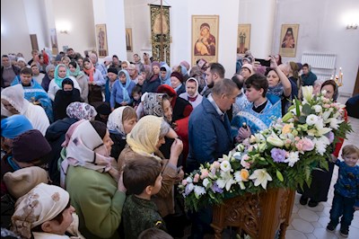 Митрополит Игнатий совершил молебен перед иконой Божией Матери «Победительная»