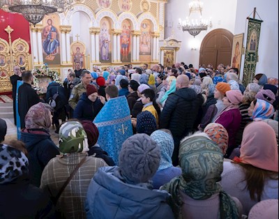 Митрополит Игнатий совершил молебен перед иконой Божией Матери «Победительная»