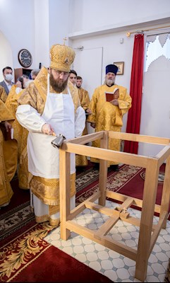 Митрополит Игнатий совершил Великое освящение храма святых первоверховных апостолов Петра и Павла г. Аткарска и Божественную литургию в новоосвященном храме