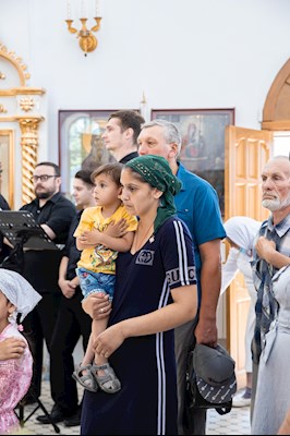 Митрополит Игнатий совершил Великое освящение храма святых первоверховных апостолов Петра и Павла г. Аткарска и Божественную литургию в новоосвященном храме