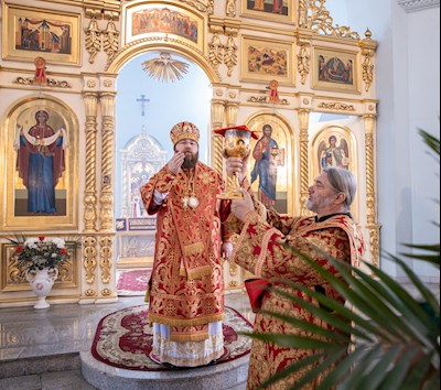 Митрополит Игнатий совершил Божественную литургию в храме в честь Покрова Пресвятой Богородицы г. Петровска