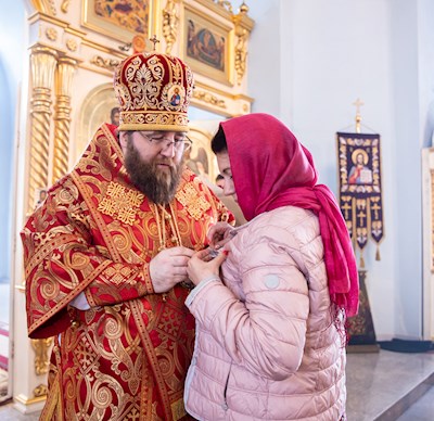 Митрополит Игнатий совершил Божественную литургию в храме в честь Покрова Пресвятой Богородицы г. Петровска