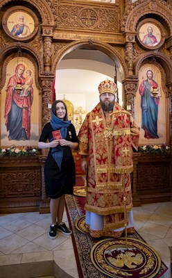 Митрополит Игнатий совершил Божественную литургию в храме святых бессребреников и чудотворцев Космы и Дамиана г. Саратова