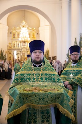 Митрополит Игнатий совершил Божественную литургию в кафедральном соборе Живоначальной Троицы г. Вольска