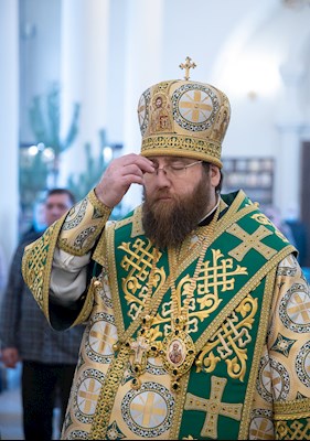 Митрополит Игнатий совершил Божественную литургию в кафедральном соборе Живоначальной Троицы г. Вольска