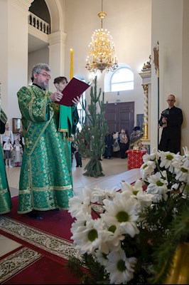 Митрополит Игнатий совершил Божественную литургию в кафедральном соборе Живоначальной Троицы г. Вольска