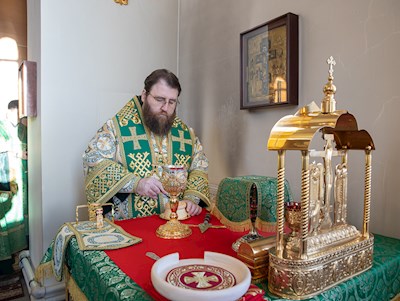 Митрополит Игнатий совершил Божественную литургию в кафедральном соборе Живоначальной Троицы г. Вольска