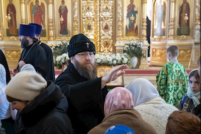 Митрополит Игнатий совершил Божественную литургию в кафедральном соборе Живоначальной Троицы г. Вольска