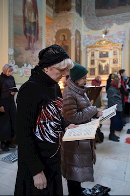 Митрополит Игнатий совершил великое повечерие с чтением канона преподобного Андрея Критского в Покровском соборе г. Саратова
