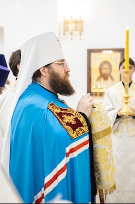 Митрополит Игнатий совершил Божественную литургию в домовом храме в честь Владимирской иконы Божией Матери г. Саратова