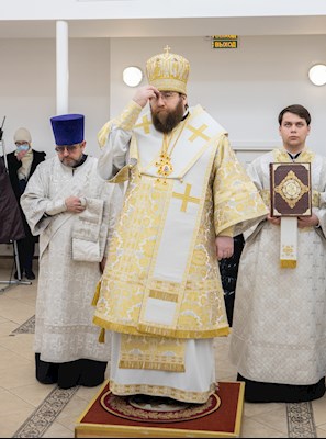 Митрополит Игнатий совершил Божественную литургию в домовом храме в честь Владимирской иконы Божией Матери г. Саратова