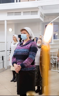 Митрополит Игнатий совершил Божественную литургию в домовом храме в честь Владимирской иконы Божией Матери г. Саратова