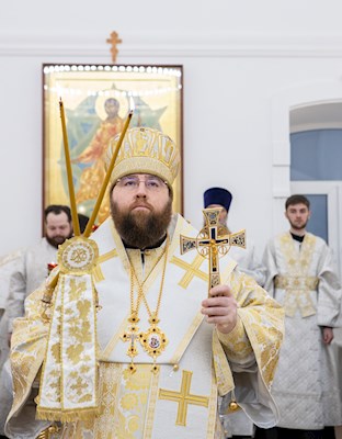 Митрополит Игнатий совершил Божественную литургию в домовом храме в честь Владимирской иконы Божией Матери г. Саратова