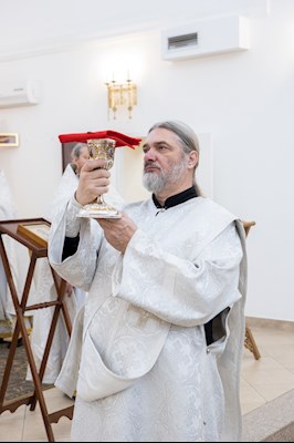 Митрополит Игнатий совершил Божественную литургию в домовом храме в честь Владимирской иконы Божией Матери г. Саратова
