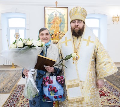 Митрополит Игнатий совершил Божественную литургию в домовом храме в честь Владимирской иконы Божией Матери г. Саратова