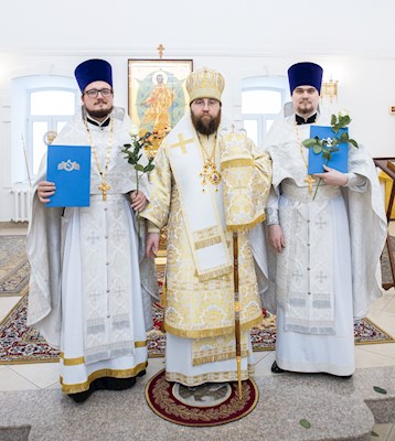 Митрополит Игнатий совершил Божественную литургию в домовом храме в честь Владимирской иконы Божией Матери г. Саратова