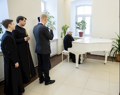 Митрополит Игнатий совершил Божественную литургию в домовом храме в честь Владимирской иконы Божией Матери г. Саратова