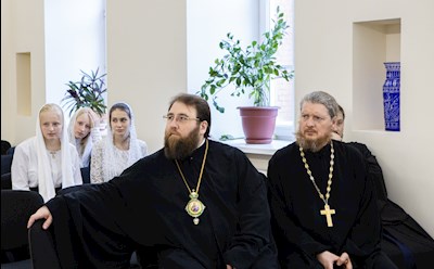 Митрополит Игнатий совершил Божественную литургию в домовом храме в честь Владимирской иконы Божией Матери г. Саратова