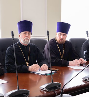 Митрополит Игнатий возглавил заседание коллегии отделов, курирующих взаимоотношения с силовыми структурами