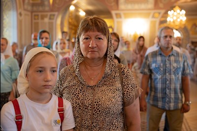 Божественная литургия в Свято-Троицком кафедральном соборе г. Саратова