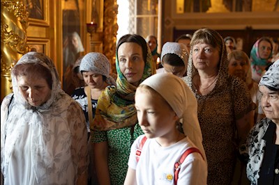 Божественная литургия в Свято-Троицком кафедральном соборе г. Саратова