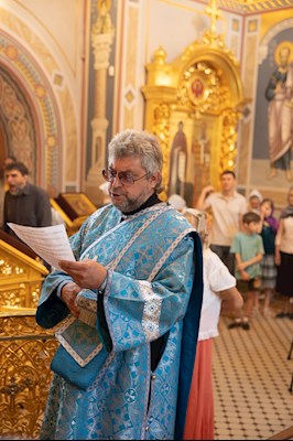 Божественная литургия в Свято-Троицком кафедральном соборе г. Саратова