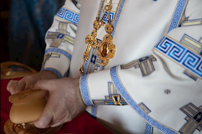 Божественная литургия в Свято-Троицком кафедральном соборе г. Саратова