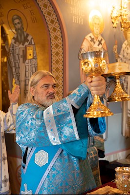 Божественная литургия в Свято-Троицком кафедральном соборе г. Саратова