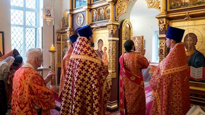 Престольный праздник в Ильинском храме на ВСО