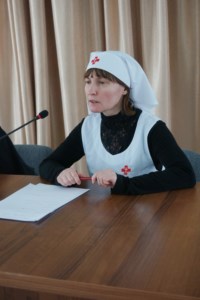 В собрании социальных работников храмов приняли участие активисты молодежного общества епархии