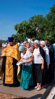 Освящены купола храма Преображения Господня поселка Соколовый