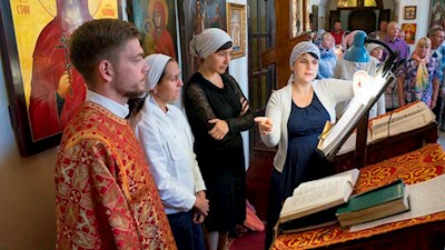 Престольный праздник в Ильинском храме на ВСО