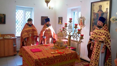 Престольный праздник в Ильинском храме на ВСО