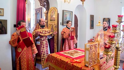 Престольный праздник в Ильинском храме на ВСО