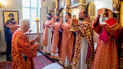 Престольный праздник в Ильинском храме на ВСО