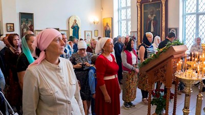 Престольный праздник в Ильинском храме на ВСО