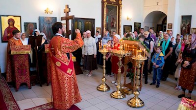 Престольный праздник в Ильинском храме на ВСО