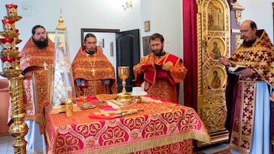 Престольный праздник в Ильинском храме на ВСО