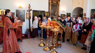 Престольный праздник в Ильинском храме на ВСО
