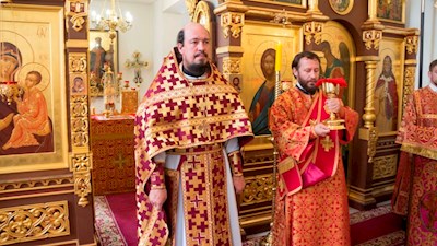 Престольный праздник в Ильинском храме на ВСО