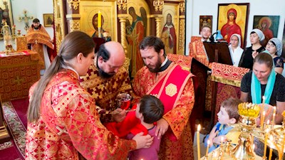 Престольный праздник в Ильинском храме на ВСО